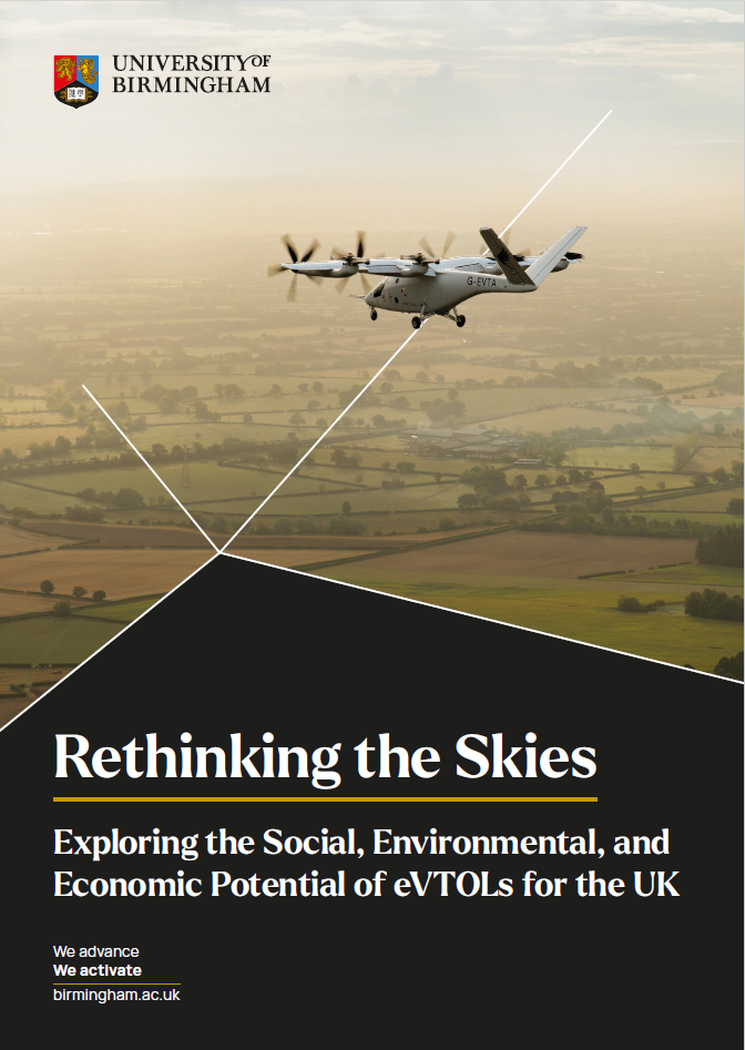 Read more about the article Rethinking the Skies: Exploring the Social, Environmental, and Economic Potential of eVTOLs for the UK